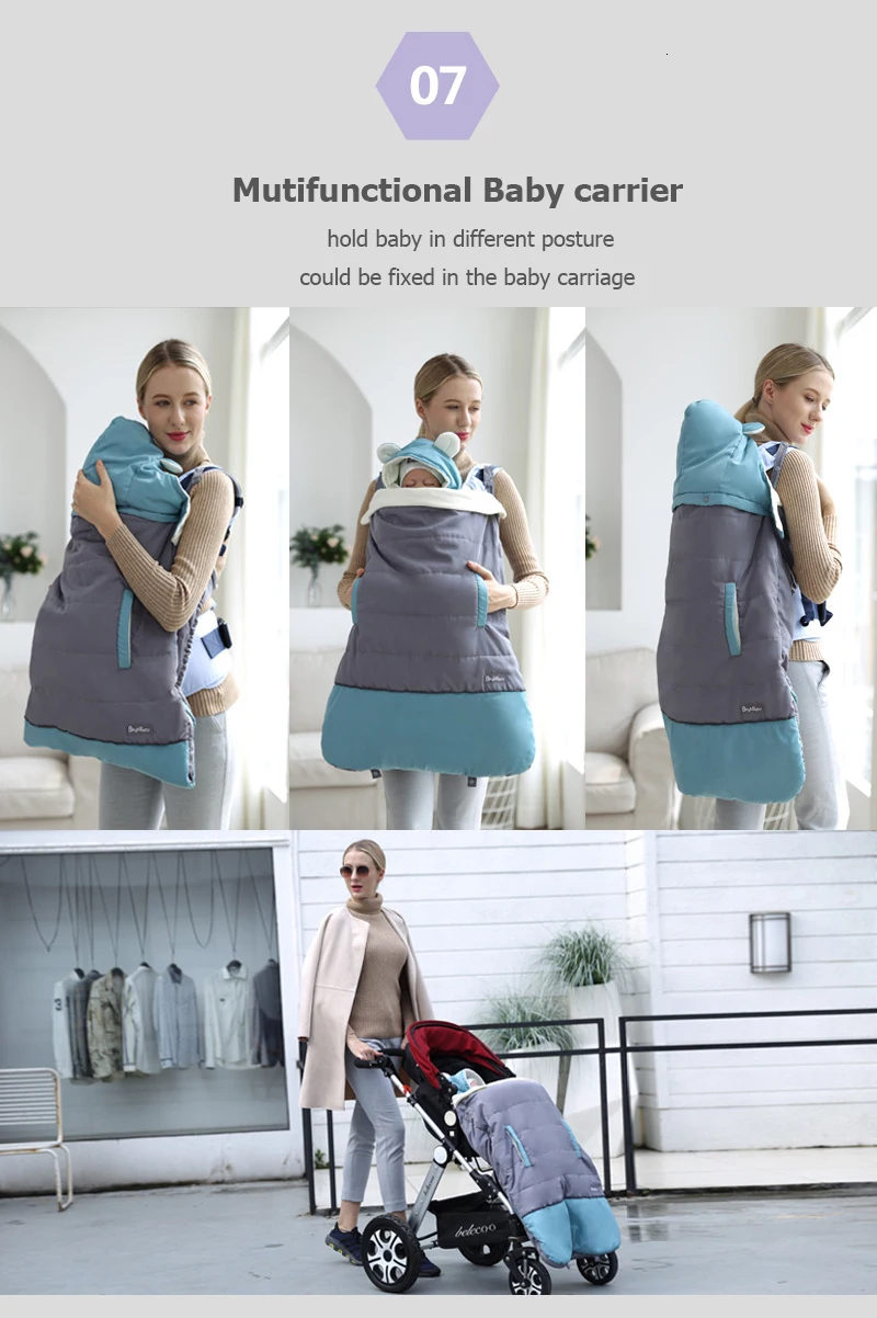 Soboba Baby Carrier Cover эргономичный толстый ветрозащитный бандаж для беременных плащ с капюшоном плащ мантия уровень зимние переноски пальто