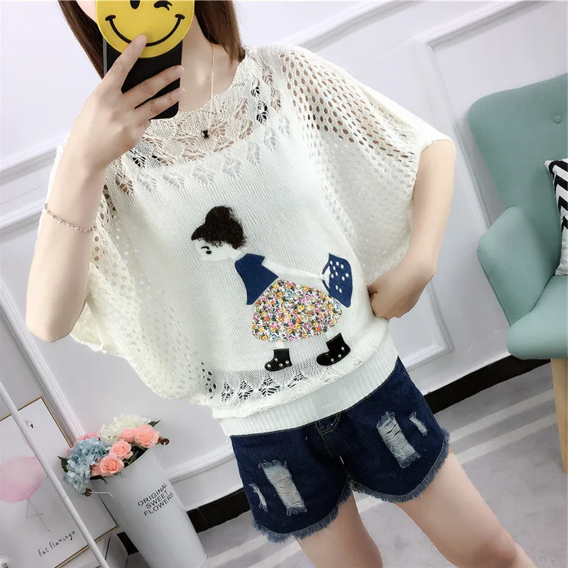 2021 Spring Autumn O-Neck Women Sweater Batwing Sleeve Pullovers Knitting Casual pull femme jumper | Женская одежда