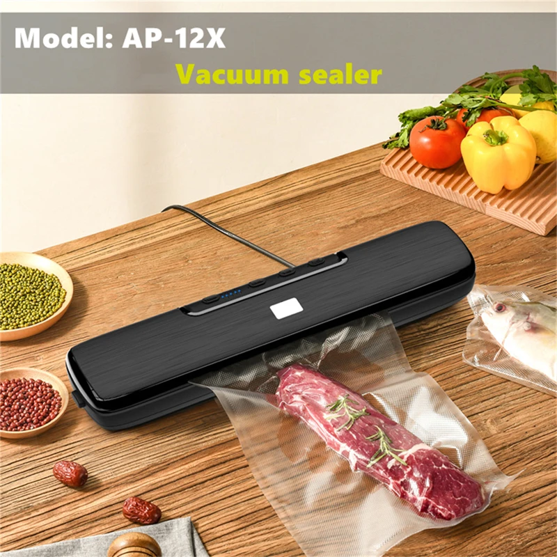 

Вакуумный упаковщик, бытовой электрический аппарат большого размера для сохранения свежести продуктов, 15 пакетов для хранения