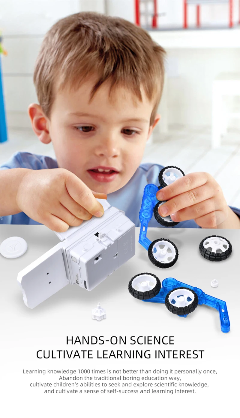 

New solar planet exploration vehicle solar powered Setm self assembled electric model vehicle for science and education gifts