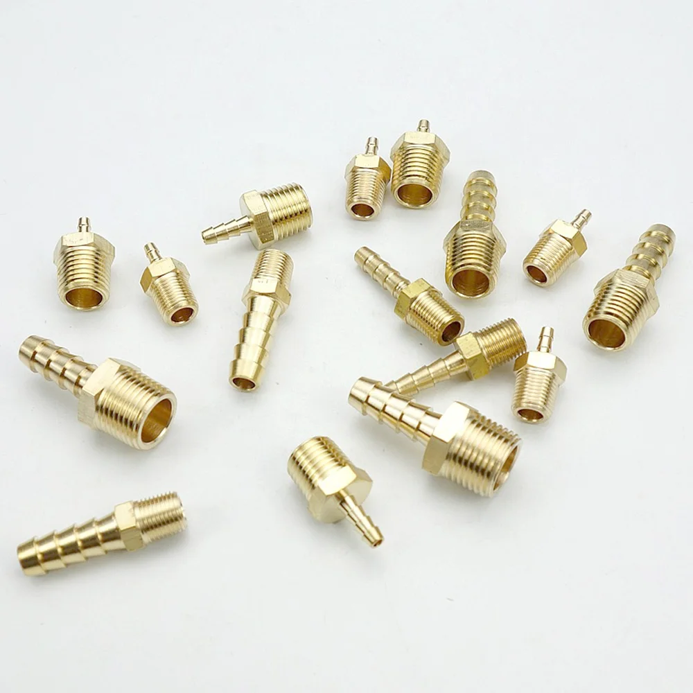 1/" 1/4" 3/" NPT Мужской x шланг Барб хвост латунь топливный фитинг соединитель Адаптер для воды, газа, масла