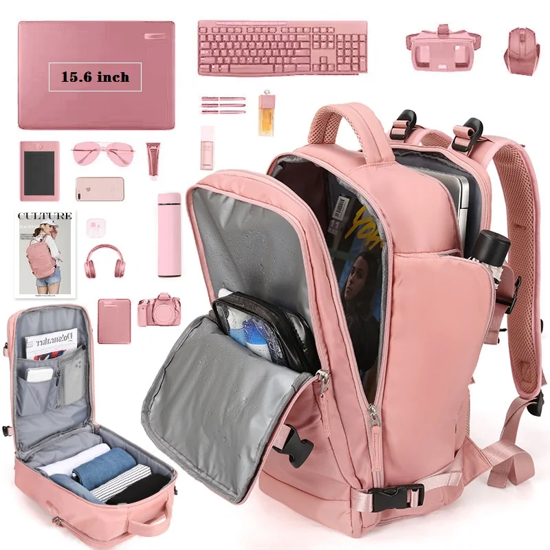 

Backpack women 15 15.6 16 inch Business Luggage bag Men's Super Large Capacity short Distance Business laptop back pack
