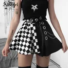 Юбка-мини женская в готическом стиле, с высокой талией, Y2k