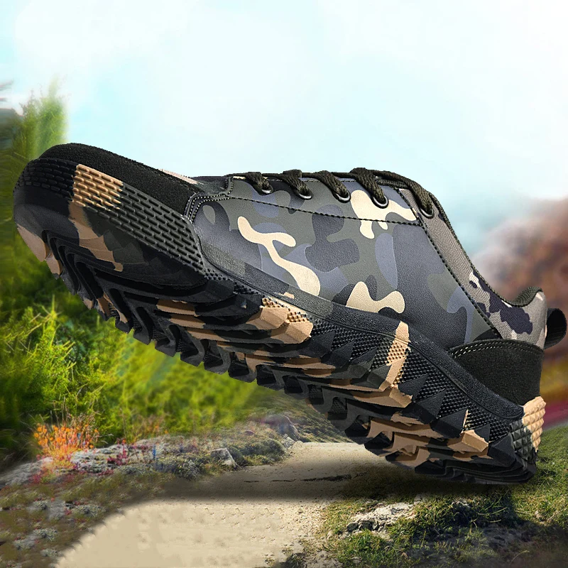 Открытый Для мужчин Пеший Туризм обувь армейские сапоги Водонепроницаемый