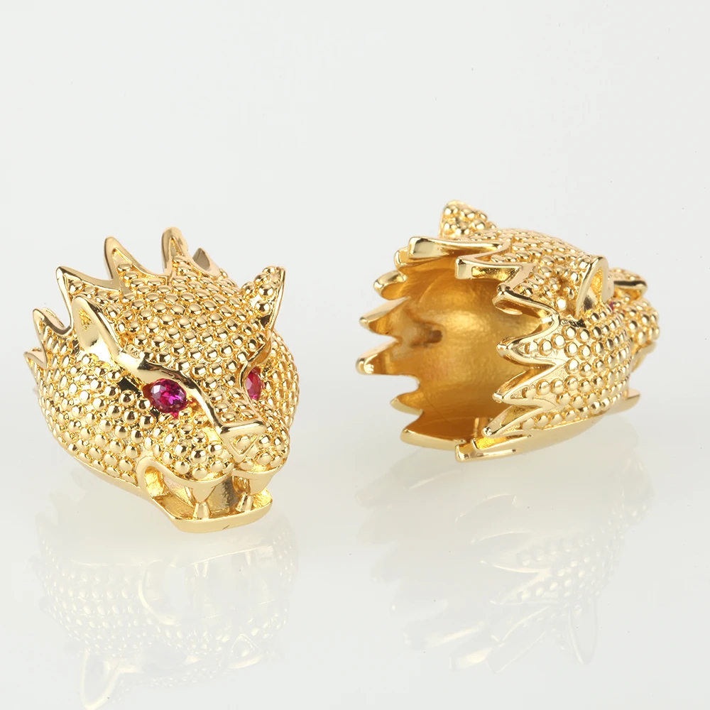 Бусины-разделители для ювелирных изделий фурнитура с золотым Драконом