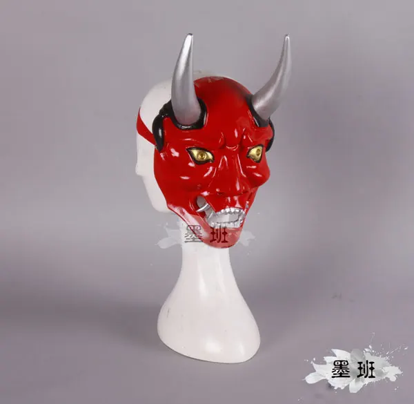 Популярная игра Onmyoji маска хання с рожками реквизит для косплея оружие карнавала