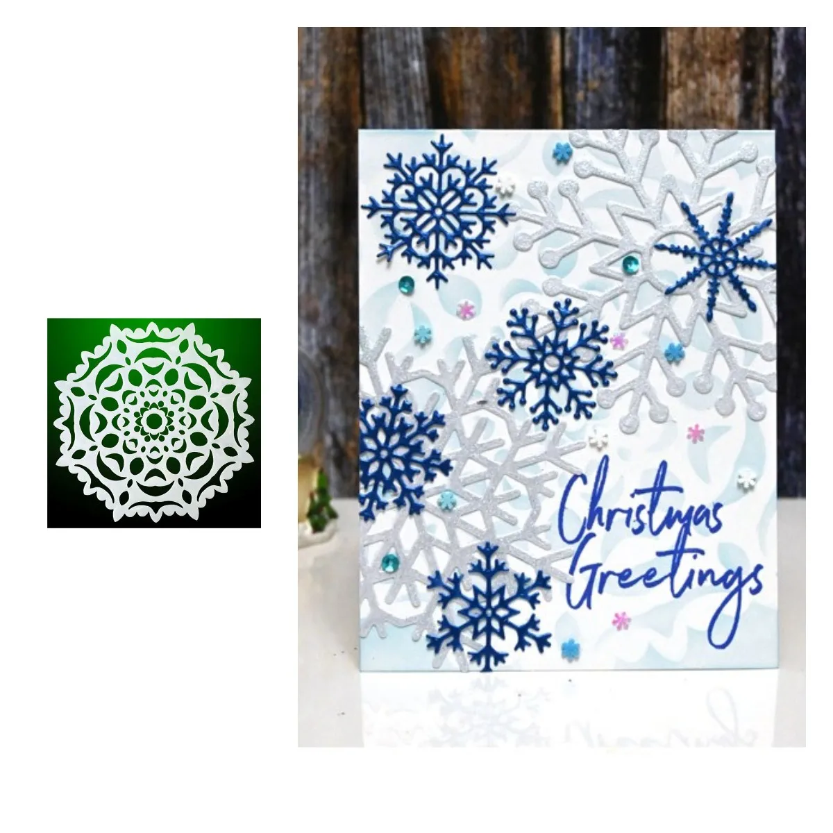 

Christmas Snowflake Stencil Metal Cutting Dies Stencils for DIY Scrapbooking Album Stamp Make Paper Card Embossing New Die Cut