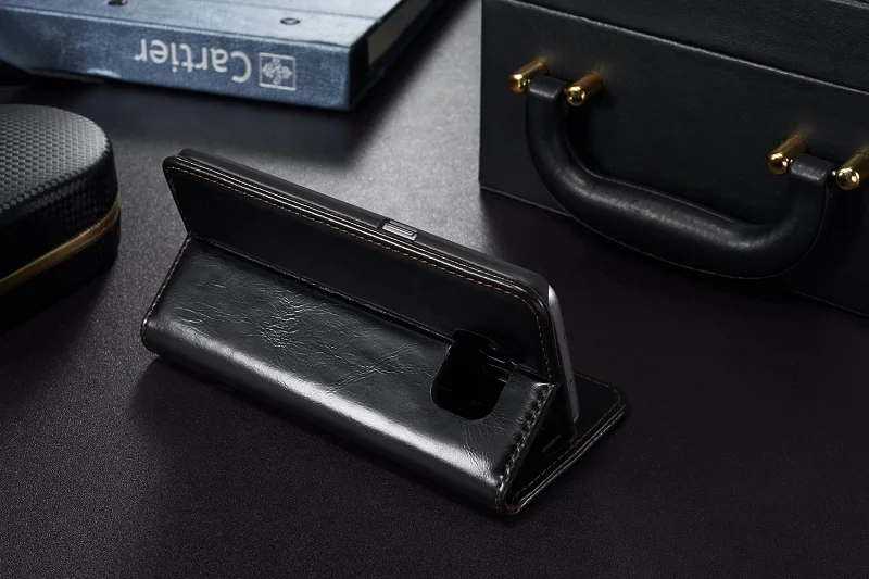 Роскошный Магнитный откидной Чехол для samsung galaxy S7 edge S8 S9 S10 Plus S5 Mini S4 S6 edge Plus винтажный кожаный чехол-бумажник