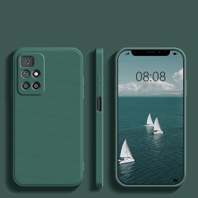 Funda a prueba de golpes para Xiaomi Redmi 10, carcasa protectora de silicona l&iacute;quida TPU, Poco F3, M3, M4 Pro, 5G, 9T, Note 10 Pro-1