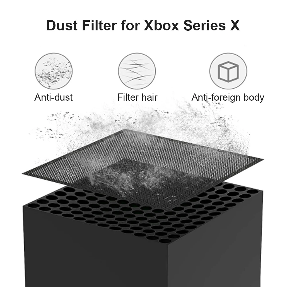 

Cooling Fan Filter Dustproof Cover Vent Cover Accessories 1/2 Set Pack Dust Cover Compatible with Xbox Series