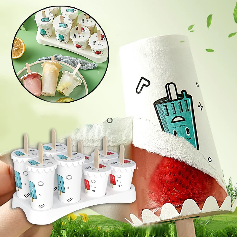 Форма для мороженого Бытовая коробка пищевого льда одноразовая форма контейнер