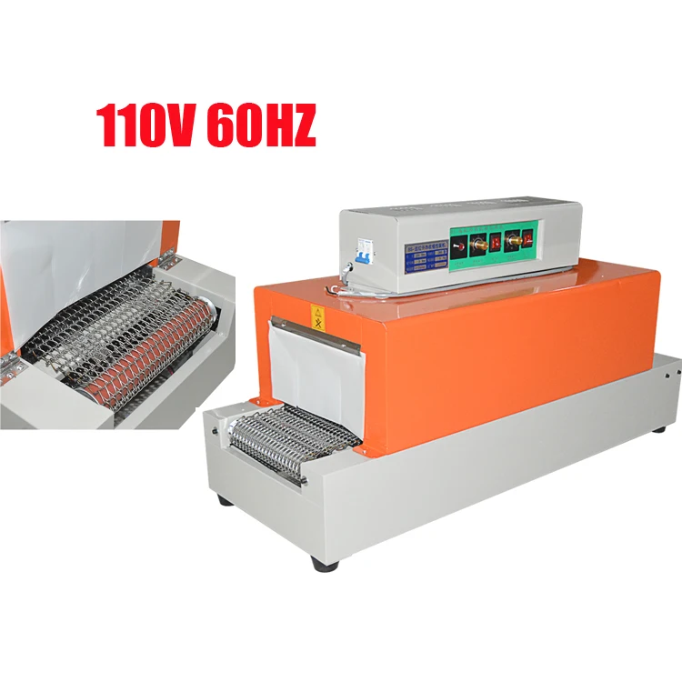 110v ПВХ/POF/PP термоусадочная машина для запечатывания пленкой автоматическая блистерная машина выдвижной термоусадочная пленка тепла рукав Пластик упаковочная машина - Цвет: 110v