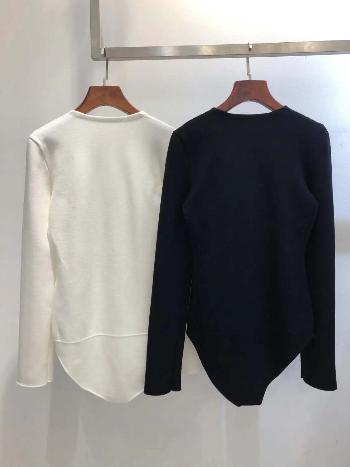 

FW Autumn High Quality Female Wool Knitted Jumpsuits Sweater Women Bottoming Jumpers 2 Color Ddxgz3 10.11