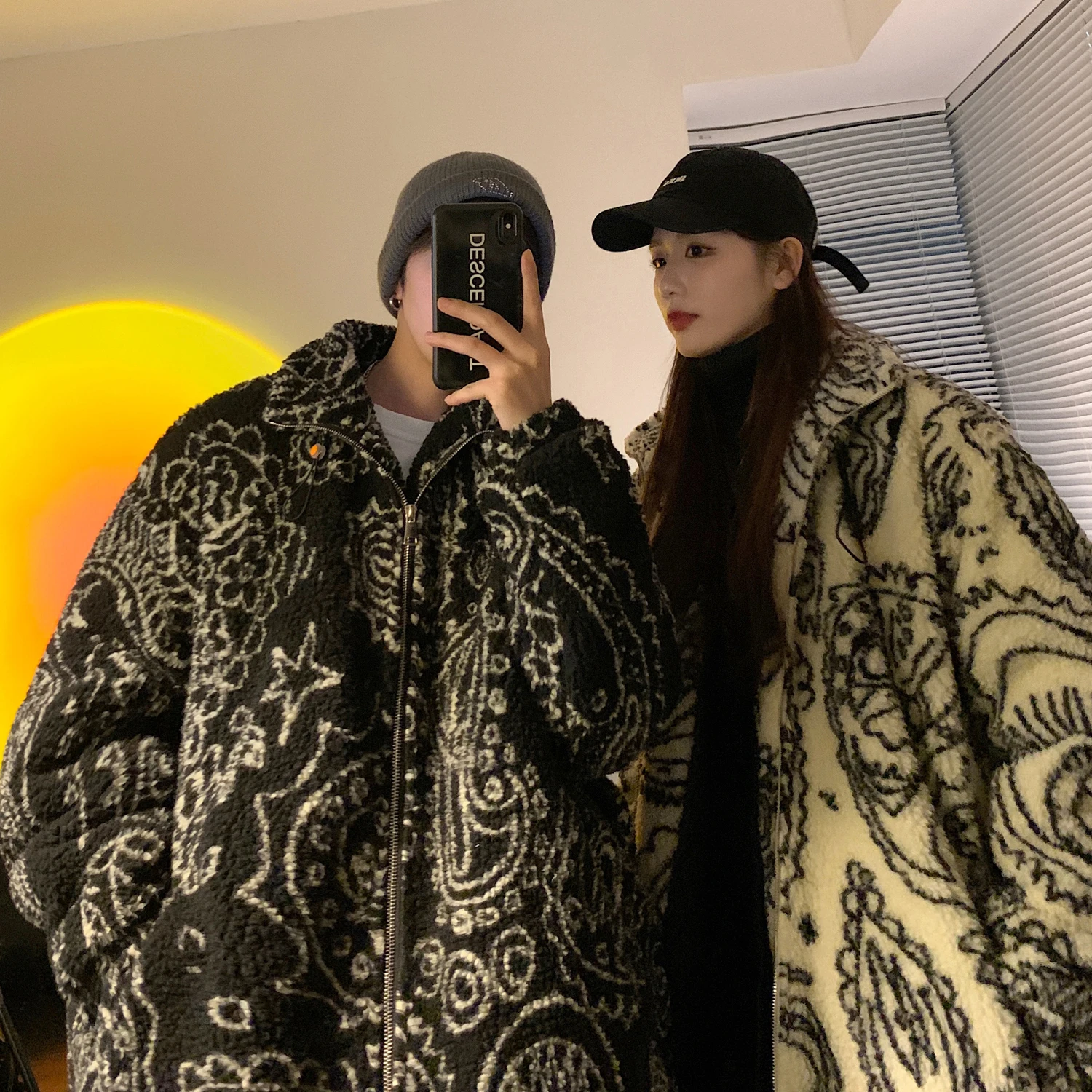 

Осенняя Толстая стеганая куртка из овечьей шерсти, с хлопковой подкладкой