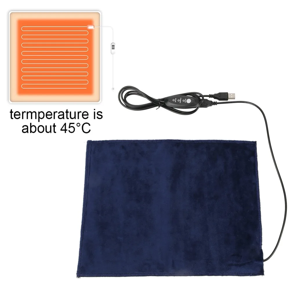 

24x30cm 5V 2A USB Pet Warmer Heating Pad Electric Cloth Heater Pad Heating Element for Clothes