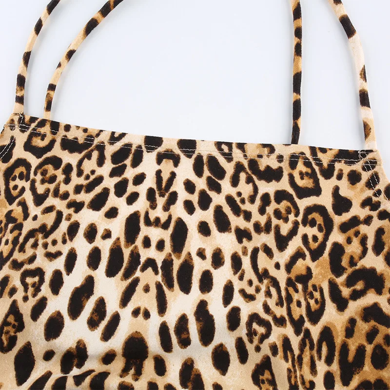 2020 Новый сексуальный женский летний спортивный костюм для игр с леопардовым