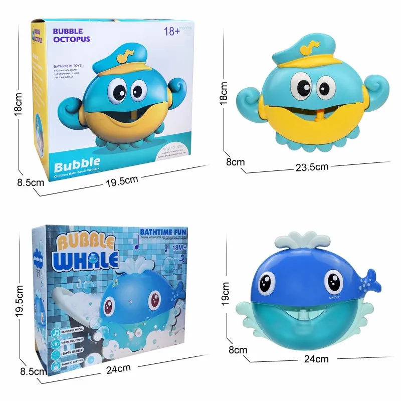 

Bubble Crabs Baby Bath Toy Funny Toddler Bath Bubble Maker Pool Swimming Bathtub Soap Machine Bathroom Toys for Children Kids