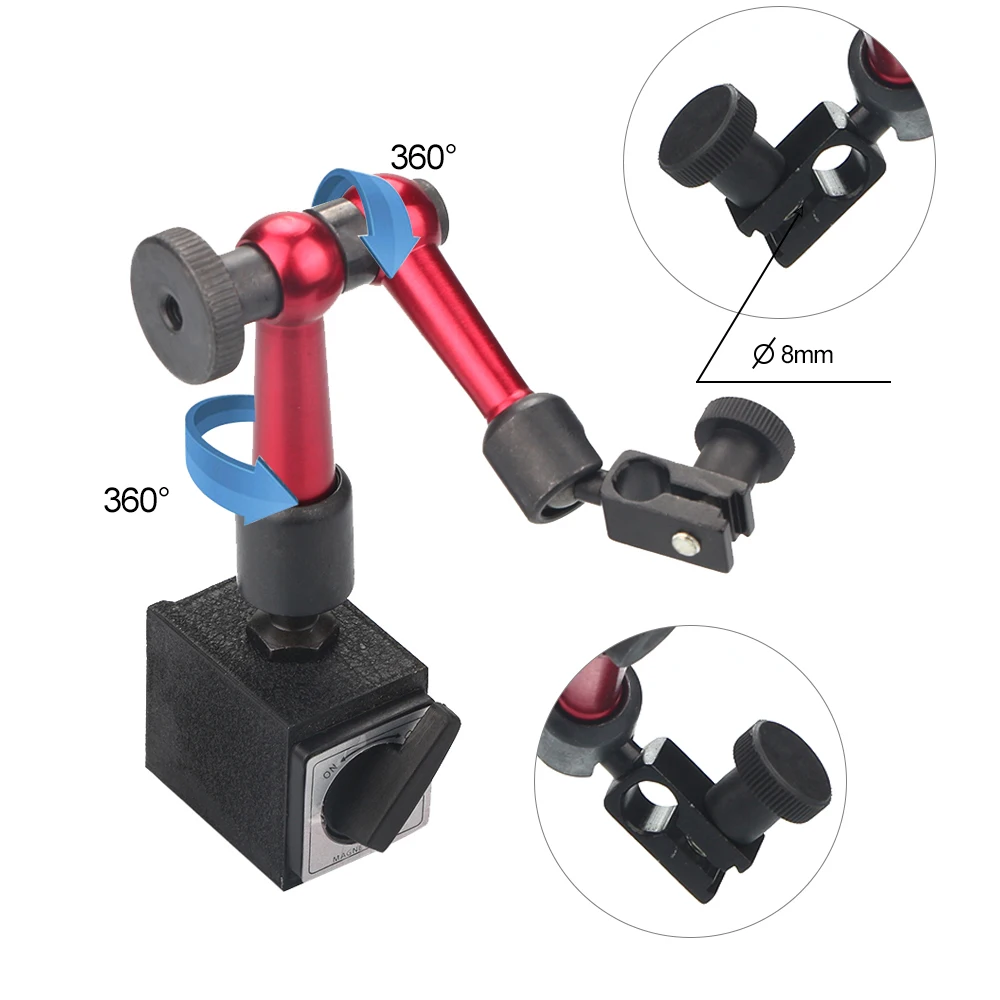 Подставка для манометра с магнитным основанием железный миниатюрный гибкий