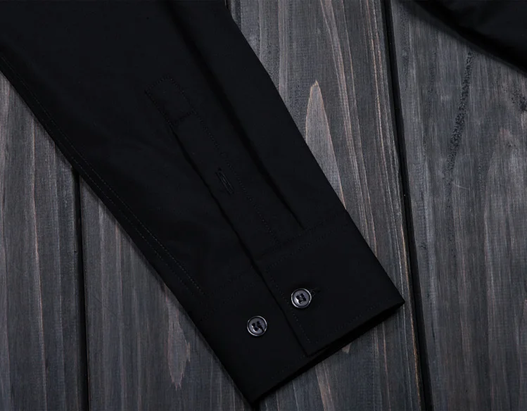 

Fashion Blue Embroidery Shirt Men 2019 Luxury Brand Shirt Mens Slim Fit Cotton Shirts Black Tuxedo Shirt Camisa Social Masculina