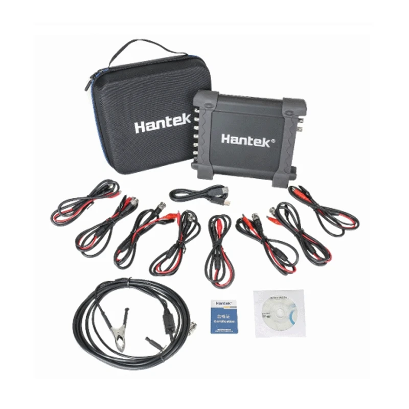 Hantek 1008c автомобильный осциллограф/DAQ/Программируемый генератор ручной 8 каналов USB осциллографы с автоматическим зажиганием зонда - Цвет: 1008C(with HT25)