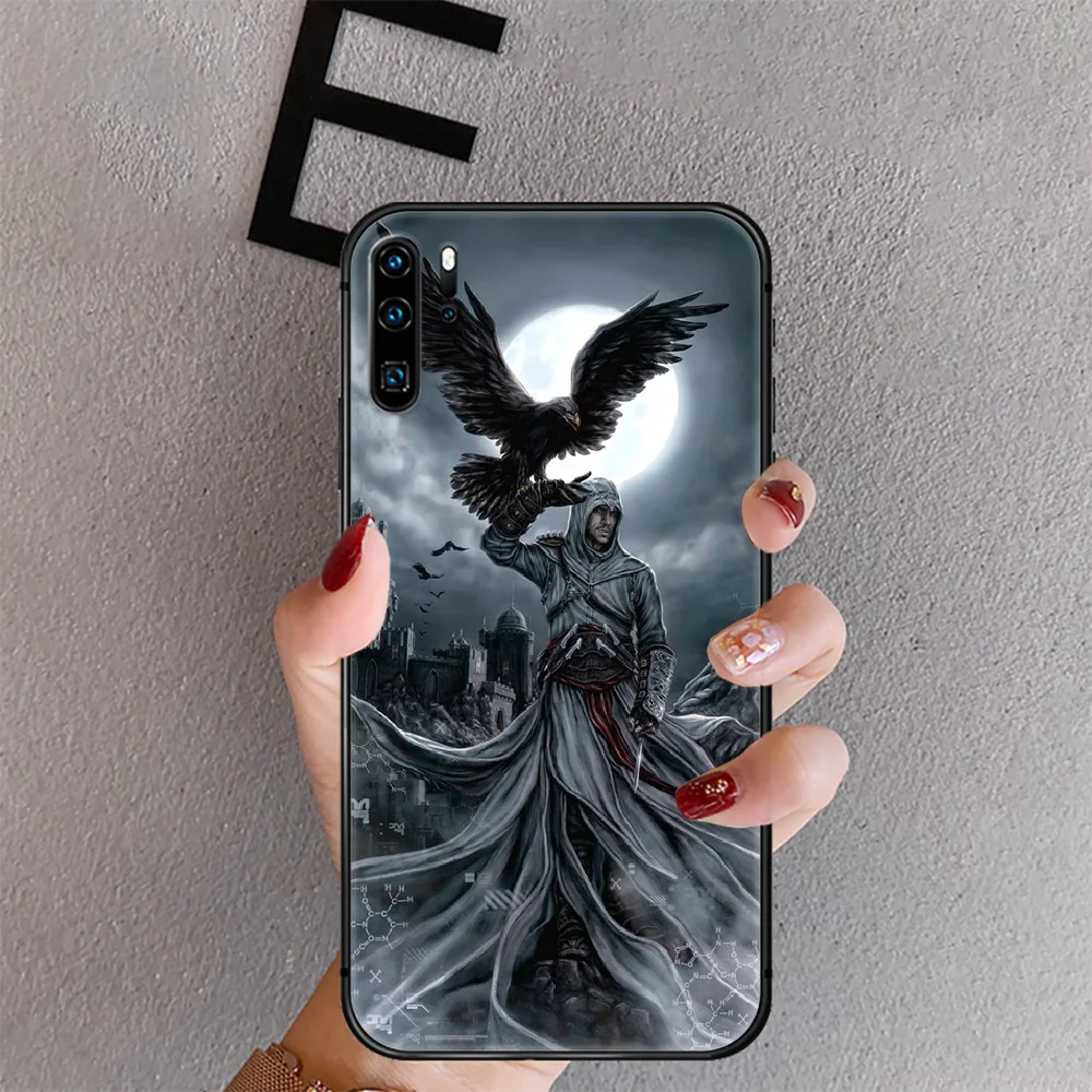 

Assassin Cool Game Phone Case Cover For Huawei Mate P 10 20 30 40 Lite Pro Smart Z 2019 Black Hoesjes Coque Tpu Phone case Black