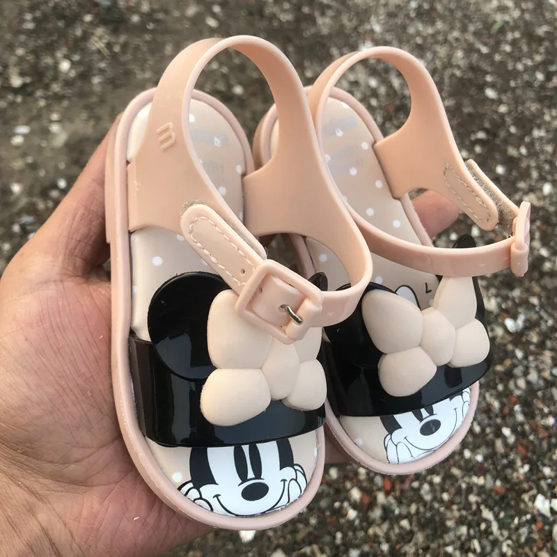 Новинка летняя детская обувь melissa с ушками Микки и Минни Маус детские