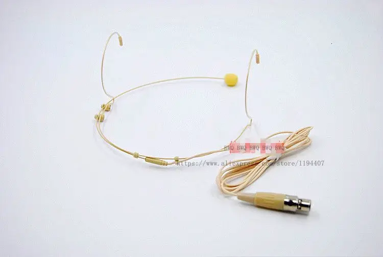 Мини XLR 3-контактный разъем штекер Невидимый телесный цвет 3-контактная гарнитура