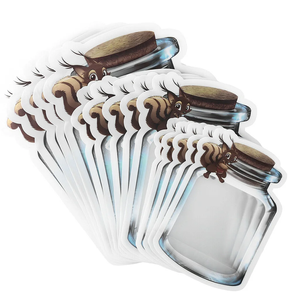 

30PCS Reusable Bottle Shape Bag Snack Packaging Bag Frosted Transparent Candy Storage Container Accessories