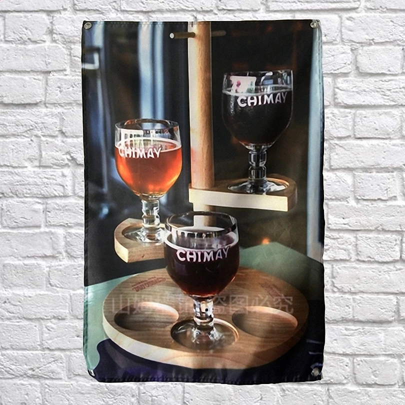 CHIMAY винная Ткань флаг баннеры бар винный погреб бильярдный зал студия тема