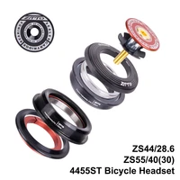 4455st bicycle headset mtb zs44 zs55 tapered straight universal 1 18 1 12 1 5 28 6mm fork zero stack integrated bike headset