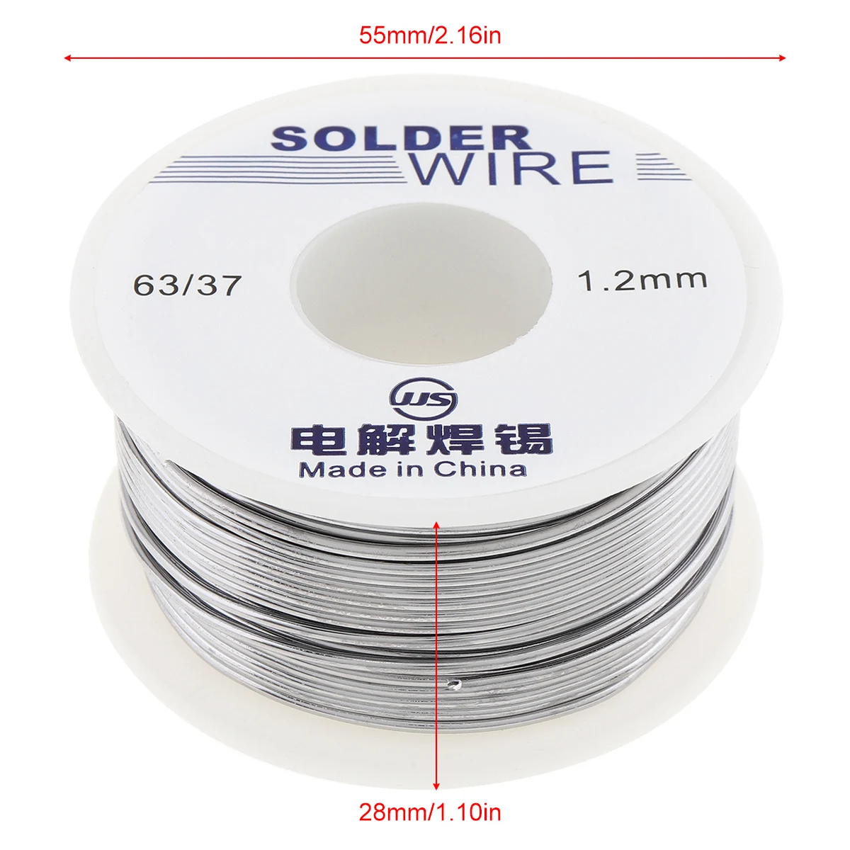 63/37 100g 1.2mm No Clean Rosin Core Solder Tin Wire Reel Lead w/ 2% Flux Low Melting Point for Electric Soldering Iron | Инструменты