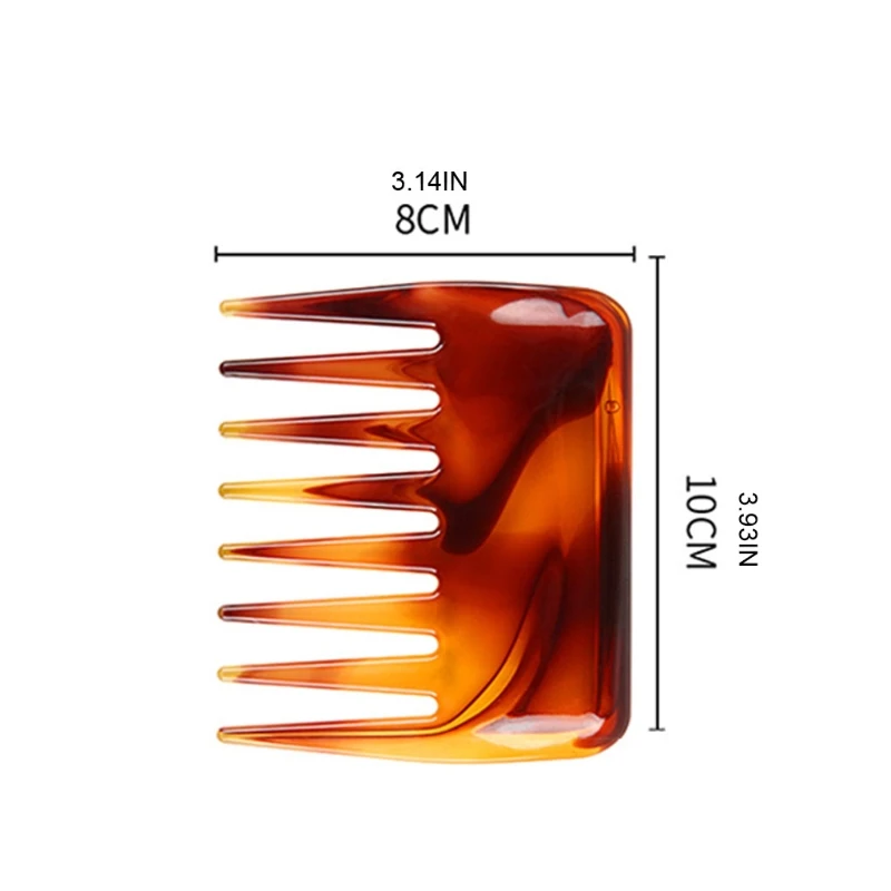 

Plastic Comb with Wide Tooth Anti Static Pocket Combs for Hair Mustaches R3MF