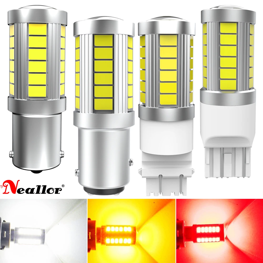 

Светодиодные лампы 1157 S25 1156 P21W BA15S BAY15D P21/5W T20 LED 7440 7443 W21W T25 3157 P27W 3156 WY21W, лампы для резервного поворотника, 2 шт.