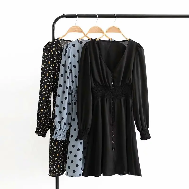 Сексуальное новое платье с цветочным принтом женское элегантное шифоновое