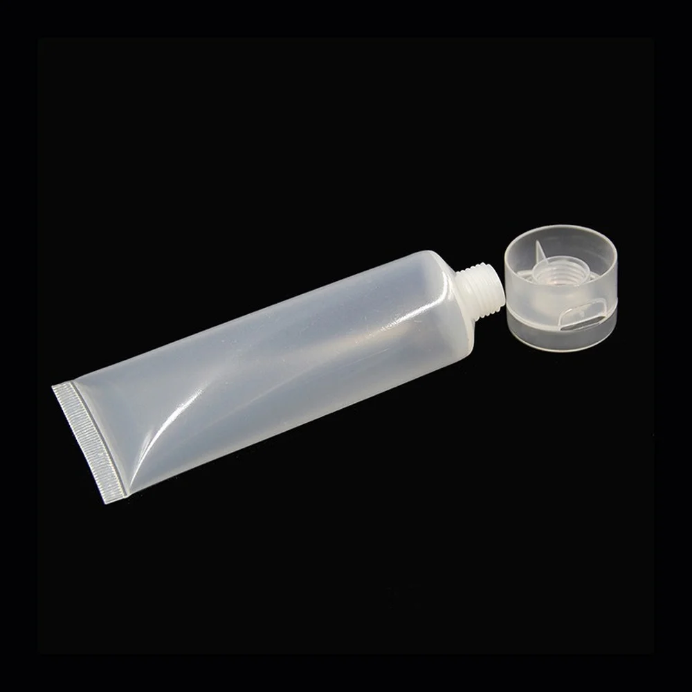 Пустая пластиковая трубка с прозрачной крышкой 20 шт. дорожные Бутылочки для
