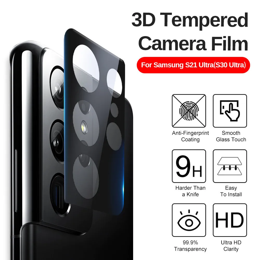 3D изгиб тыловой поверхности чехол для камеры Samsung Galaxy S21 ультра S 21 плюс A52 A32 A42 5G