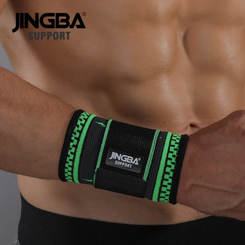 Бандаж JINGBA мужской Нейлоновый для фитнеса бадминтонный напульсник | Спорт и