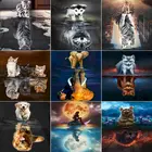 5D алмазная живопись кот Тигр Алмазная круглаяквадратная вышивка животное подарок ручной работы Домашний Декор Картина Стразы искусство