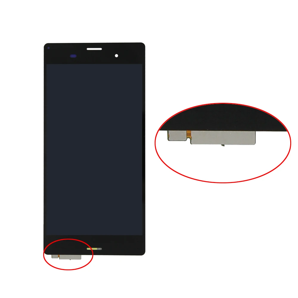 Качество AAA TELA для SONY Xperia панель Z3 D6603 D6633 D6653 L55T двойной ЖК-дисплей сенсорный экран