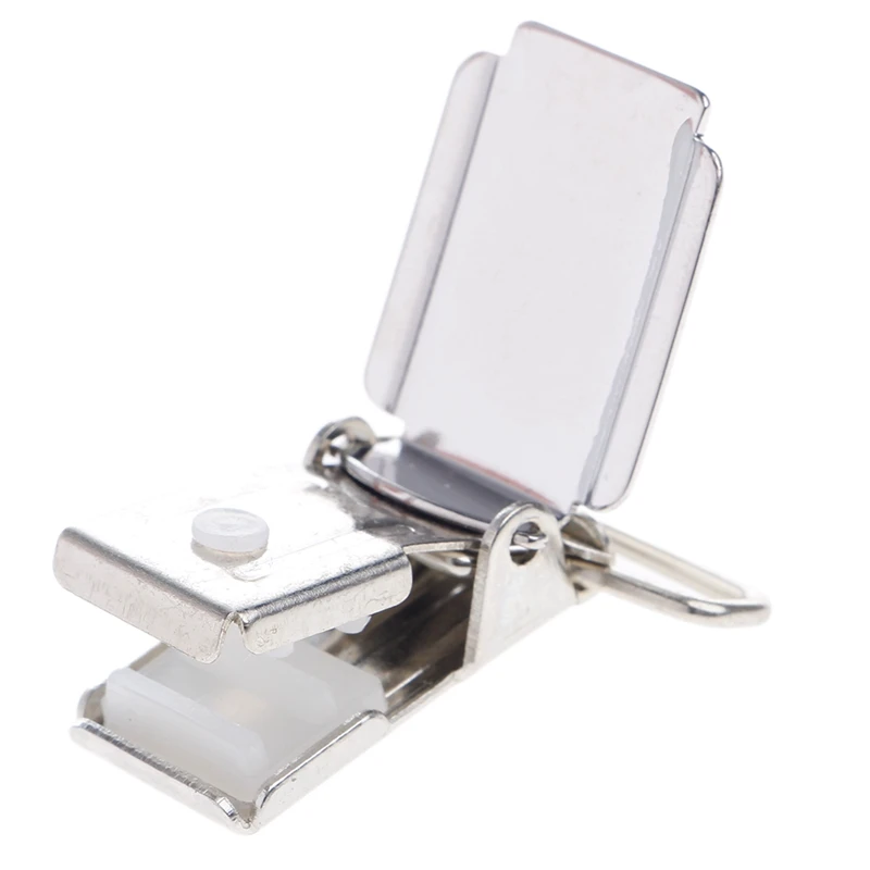 

10Pcs Heart Shape Insert Baby Pacifier Metal Holder Suspender Clips Mitten Craft