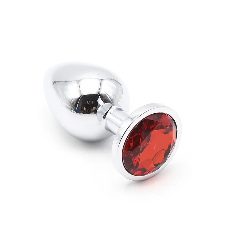 Анальная пробка из нержавеющей стали эротический анальный массажер каплевидной