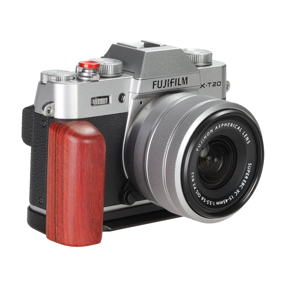 WEPOTO XT30 Grip Metal BracketQuick Release Base Padauk деревянная ручка совместима с Fuji XT20 XT10 (GP-XT20-R) |