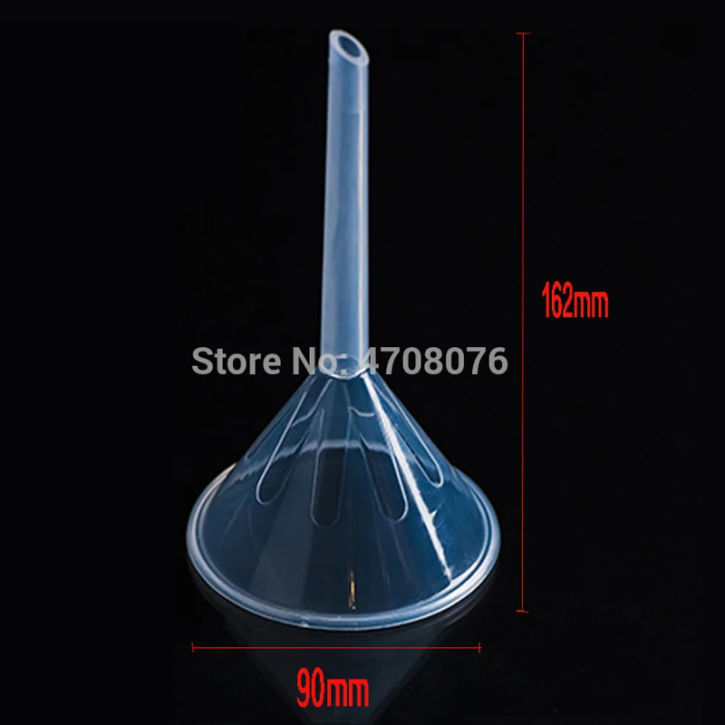 

90mm opening 5pcs/pack PP funnel Plastic lab filter funnel food grade transparent cone shape for laboratory kitchen garage