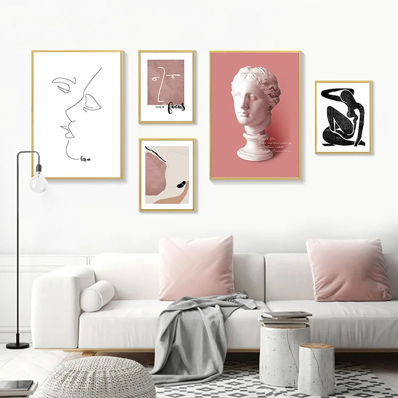 Скандинавский винтажный холщовый постер скандинавский настенный