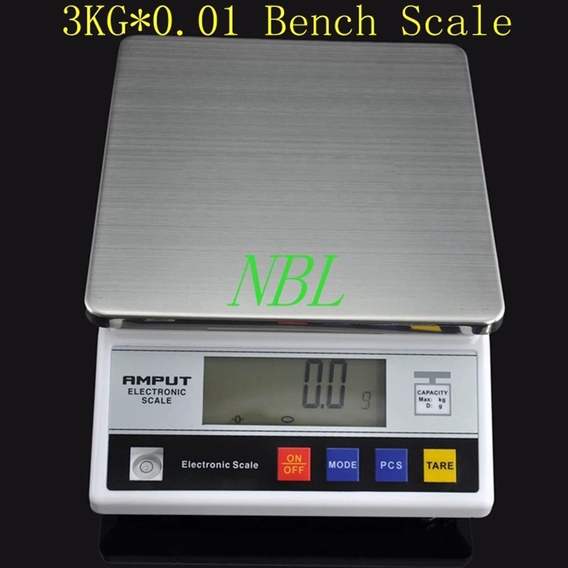 3000g 0 1g electronic table bench scale 3kg lcd digital kitchen food scales 10kg0 1g household steelyard adapter weight balance free global shipping