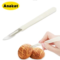 anaeat baguette bread slicing knife practical european bread knife cutting tools pastry cutter with carbon steel blade pp shank