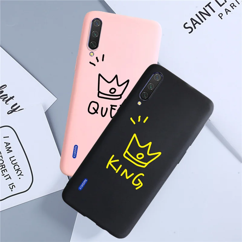 Пара король королева чехол для Xiaomi Mi Max Mix 2 2S 3 Pro 5 5C 5S 6 Plus 8 SE 9 5X 6X A1 A2 Lite Play Note Чехлы