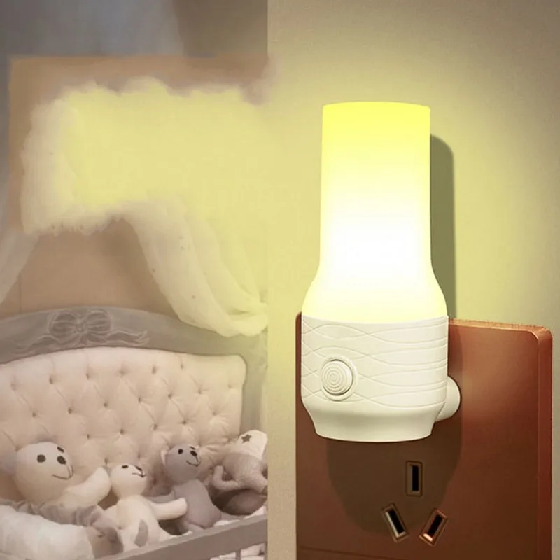 

Светодиодная настенная Ночная лампа, двухскоростной диммер, ночсветильник, украшение для спальни, туалета, коридора, коридора, дорожек