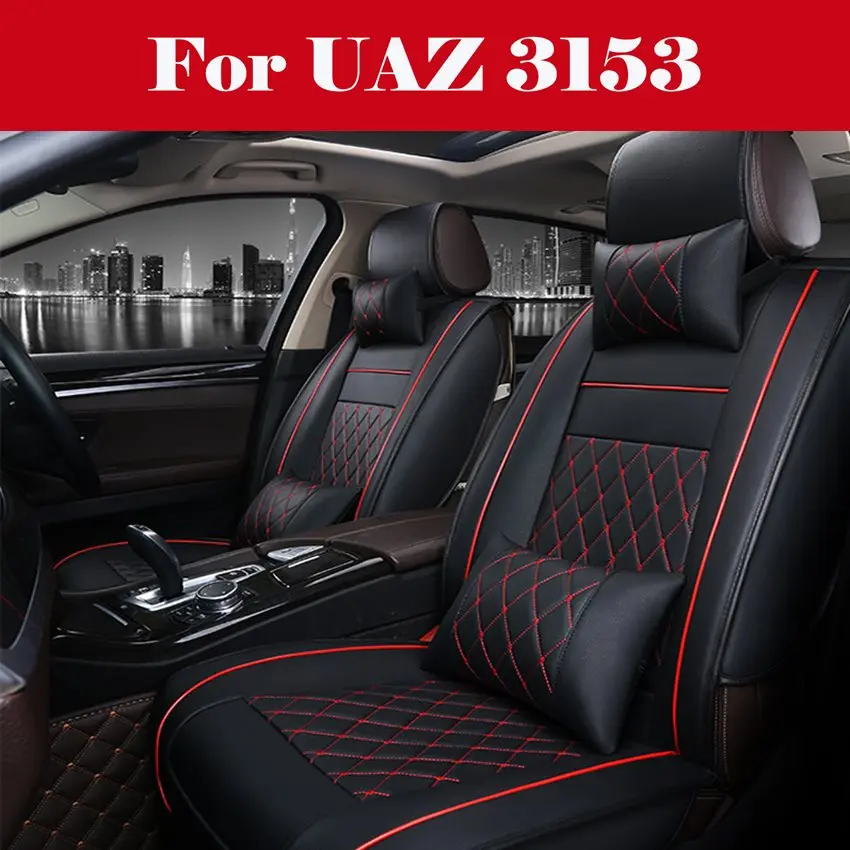 

2020 Pu leather Car seat cushion not moves universal car cover suitcase non slide general leaps hatchards For UAZ 3153