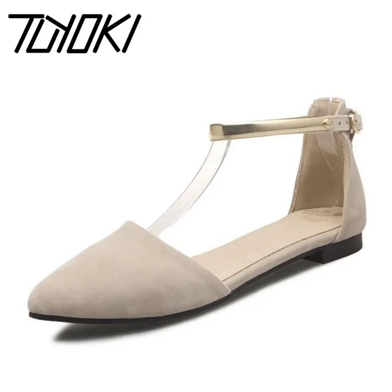 Сандалии женские из нубука с острым носком и металлической пряжкой размеры 34-46 |